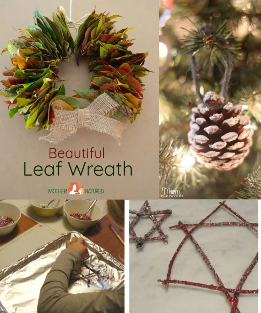 Nature inspired Christmas crafts for older kids