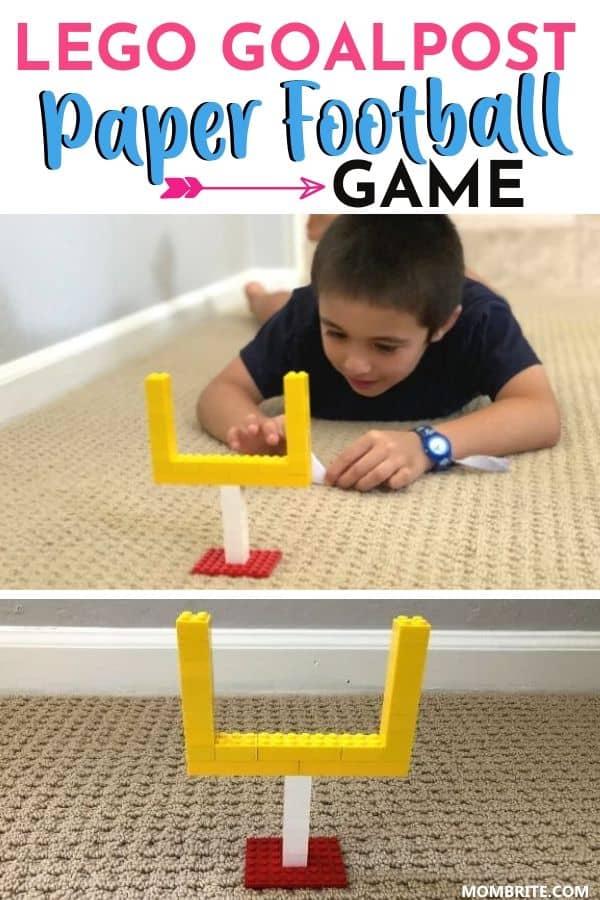 paper football with lego goal