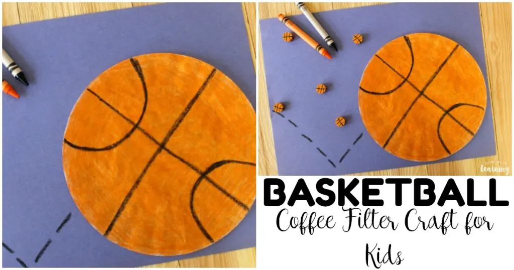 basketball coffee filter craft 