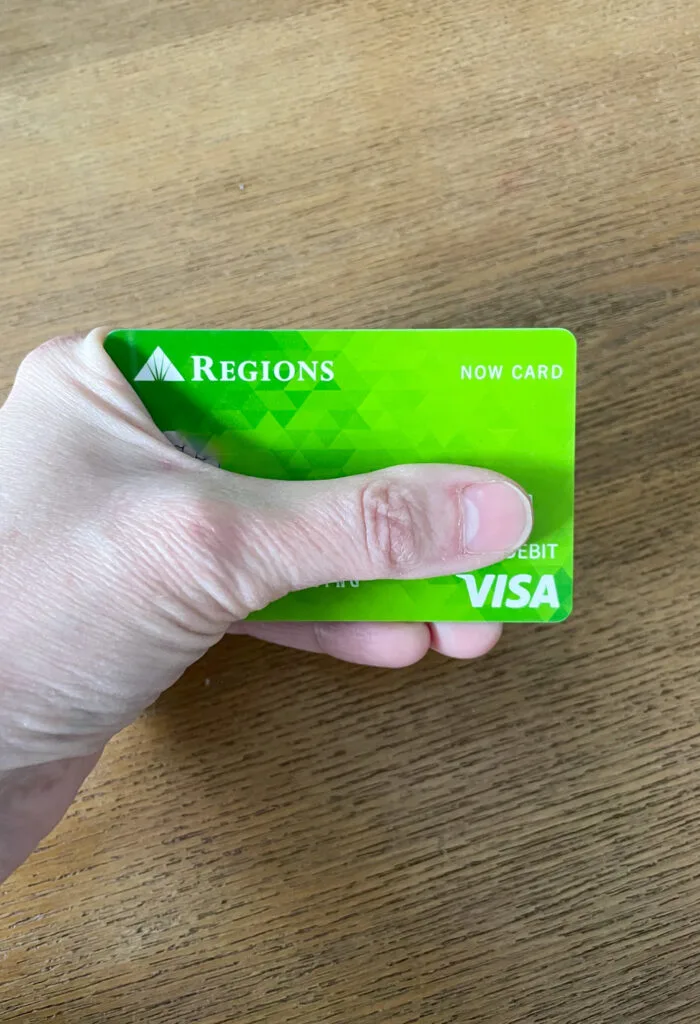 Regions NOW card