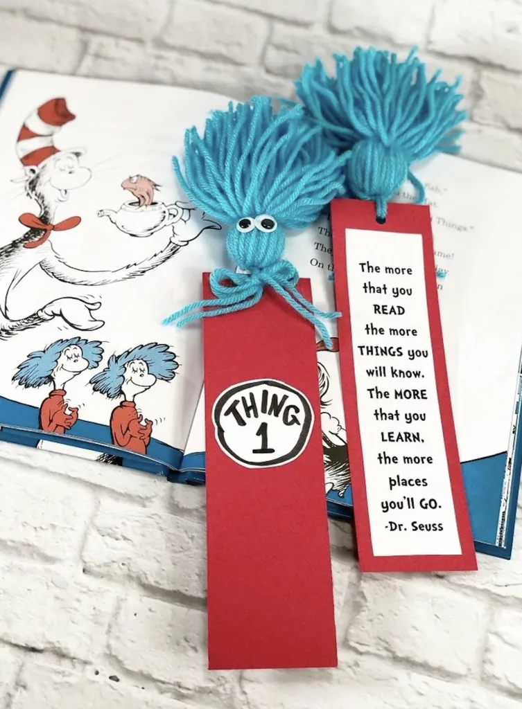 Free printable Dr. Seuss bookmark 