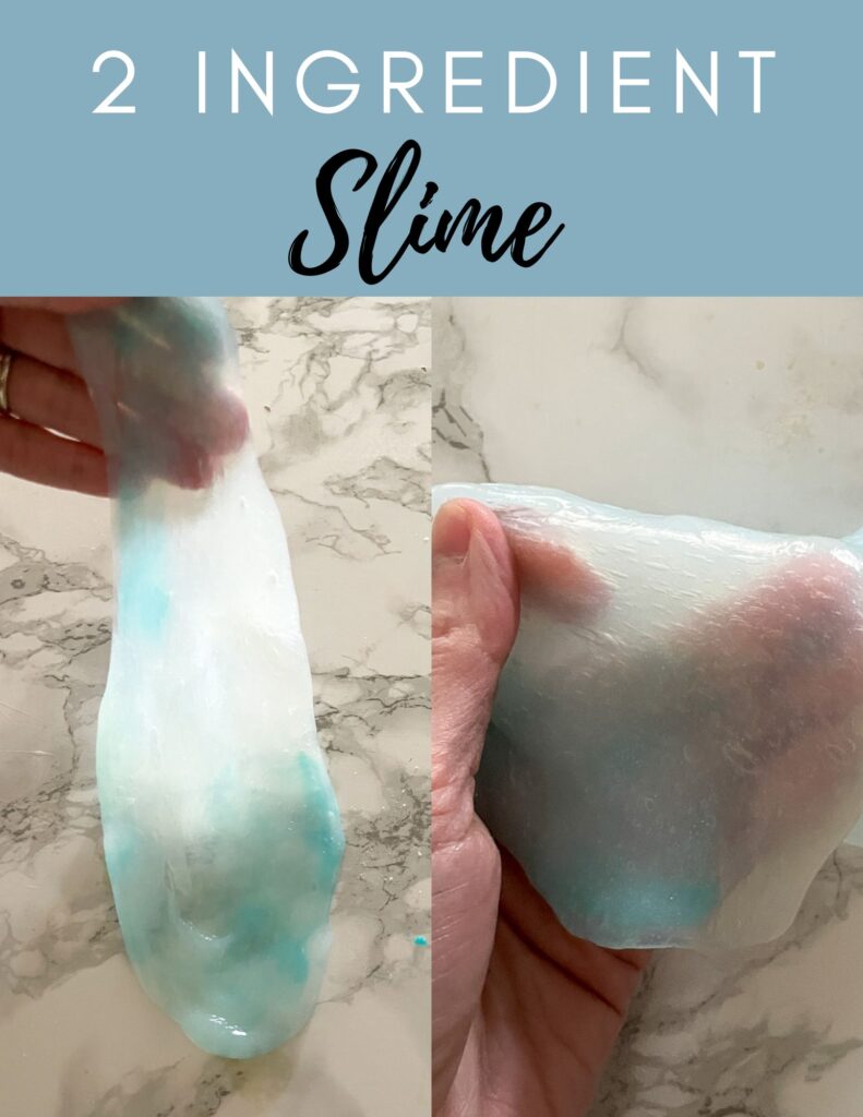 2 ingredient slime with starch and school glue