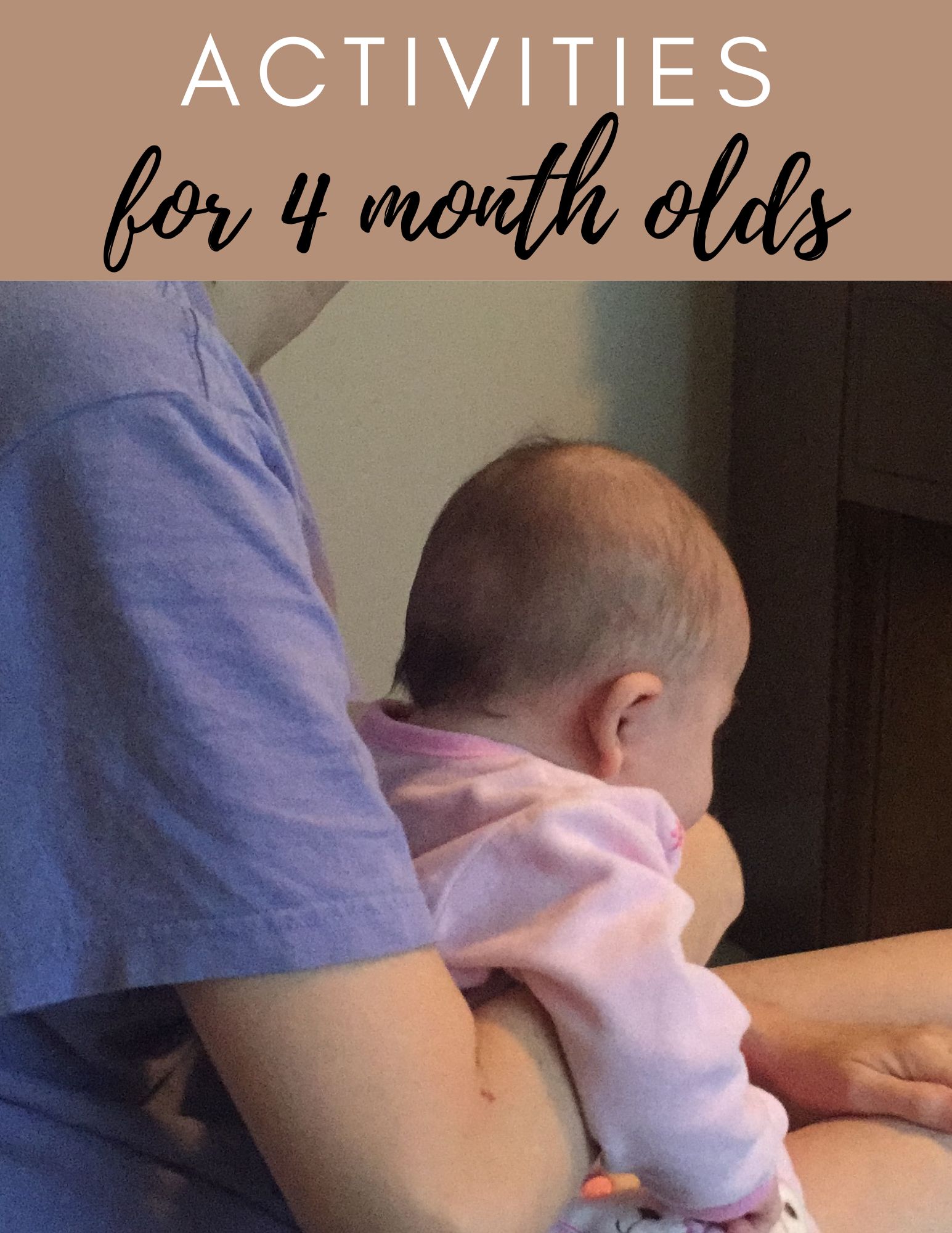 activities for 4 month old