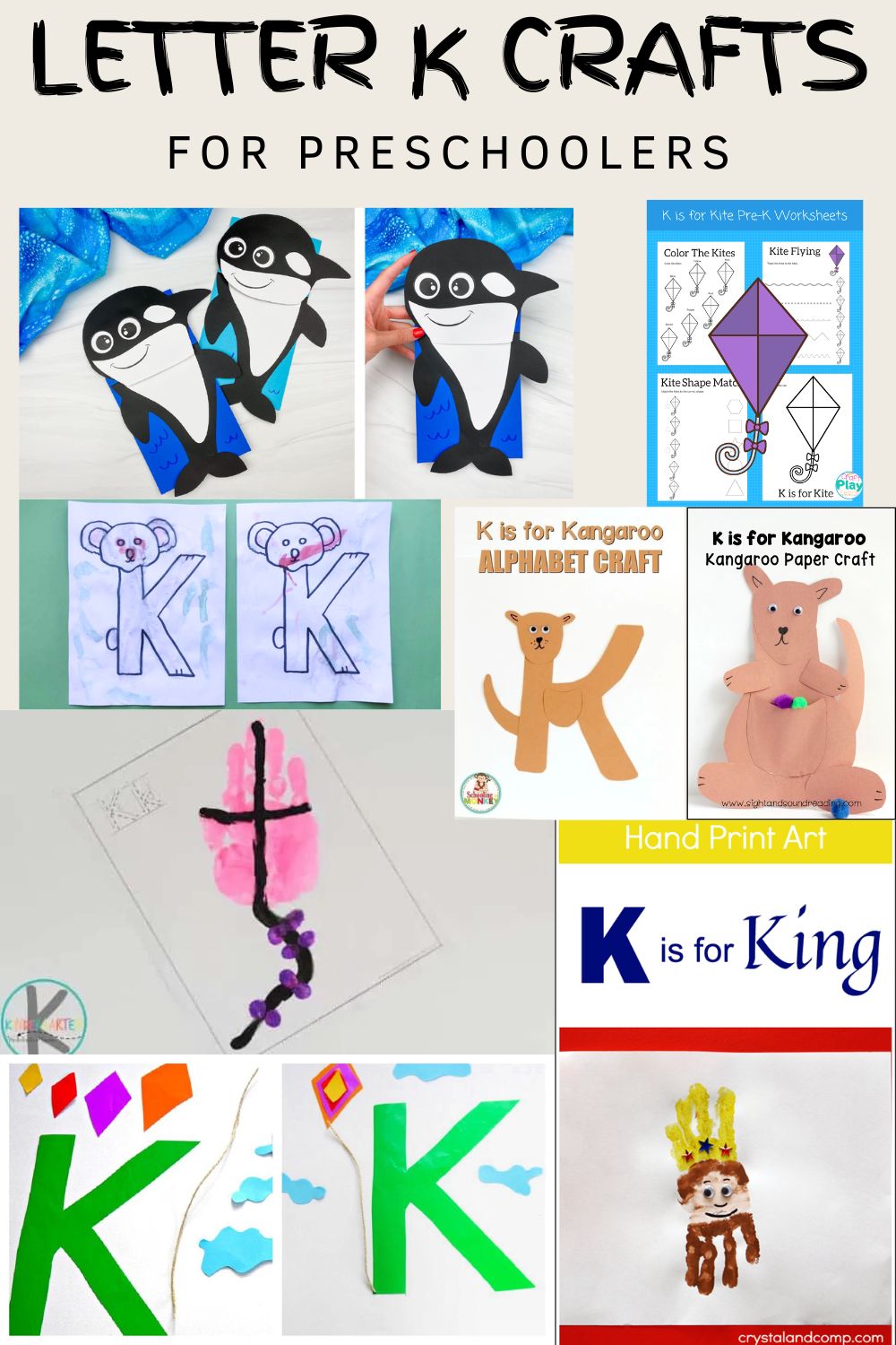 letter K crafts for preschoolers