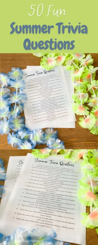 50 fun summer trivia questions
