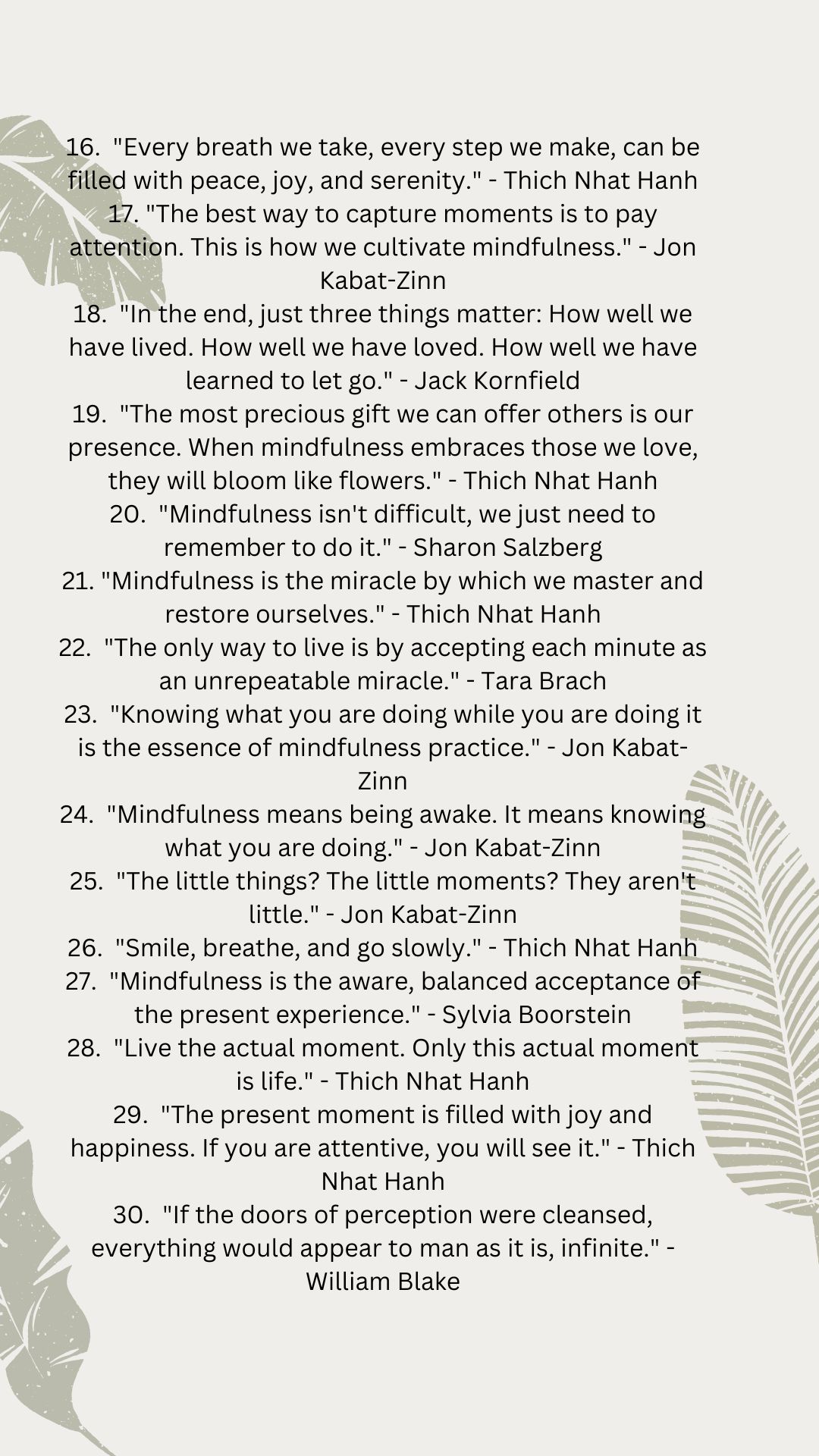 Mindfulness Quotes for Kids with Printable