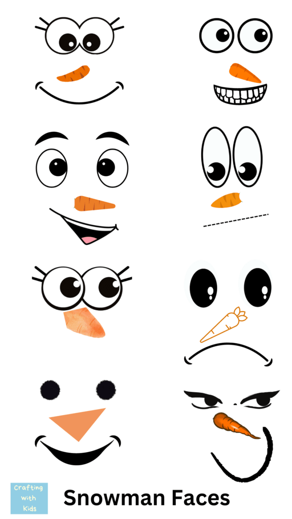snowman faces for crafts