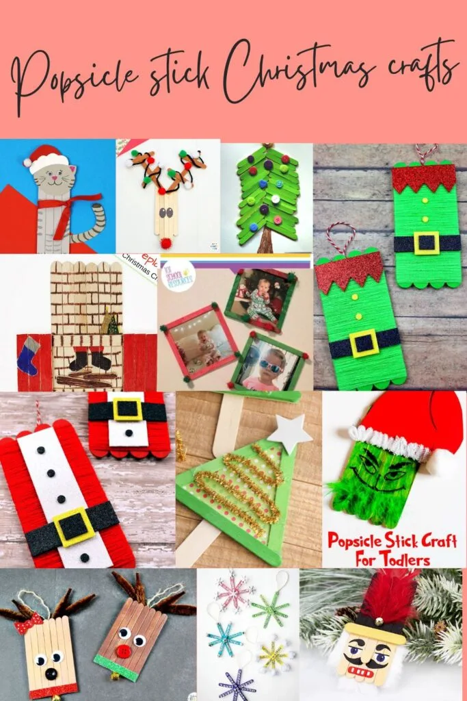 Popsicle stick Christmas crafts