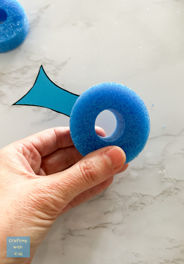 jonah and the whale craft template pool noodle