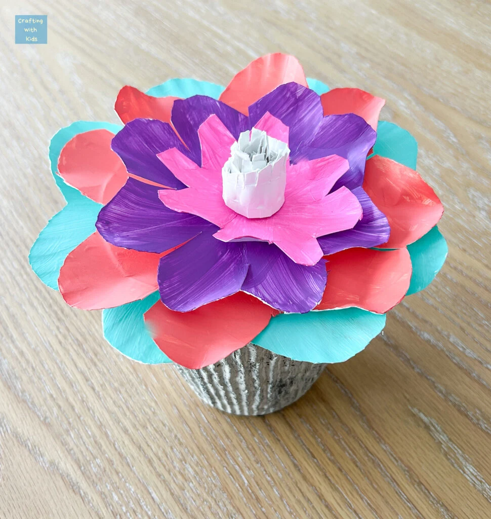 awesome paper plate flower