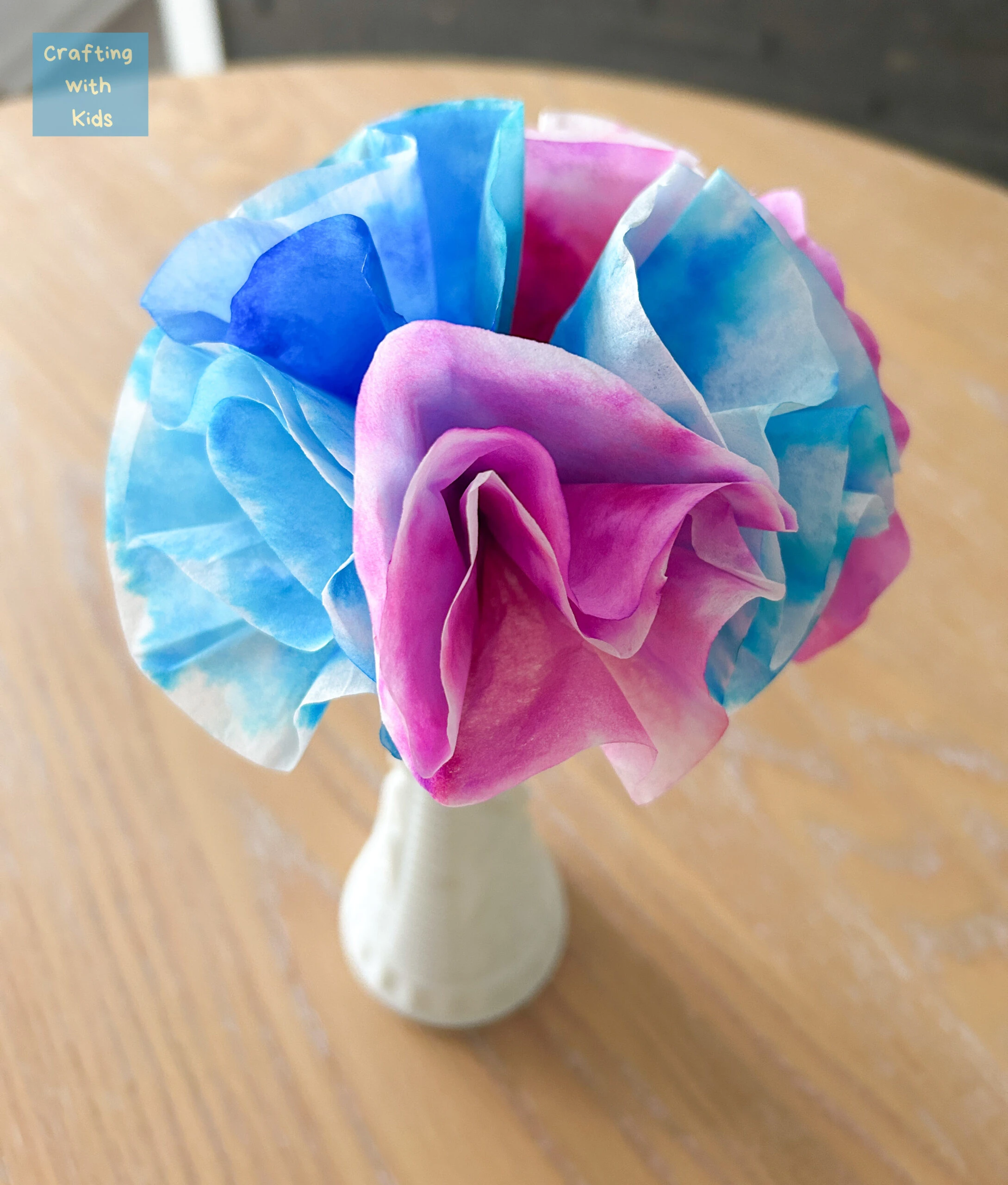 coffee filter flowers