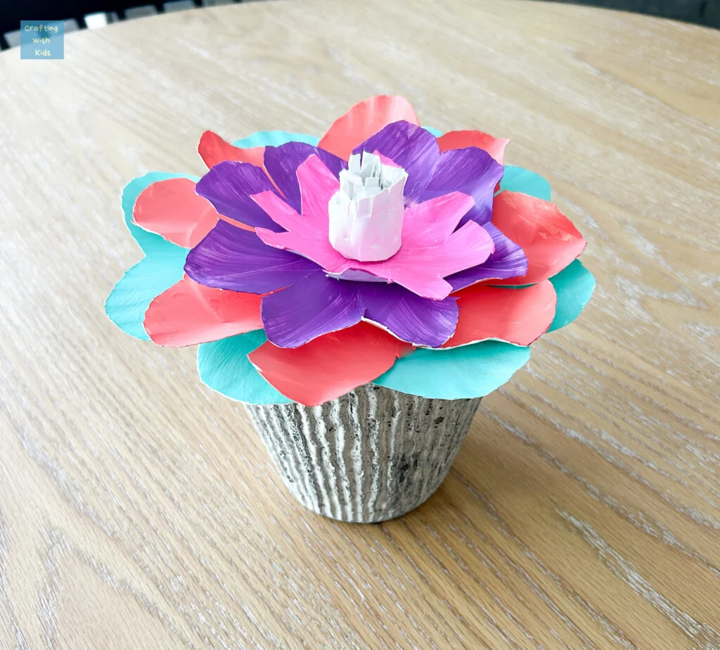 easy paper plate flowers