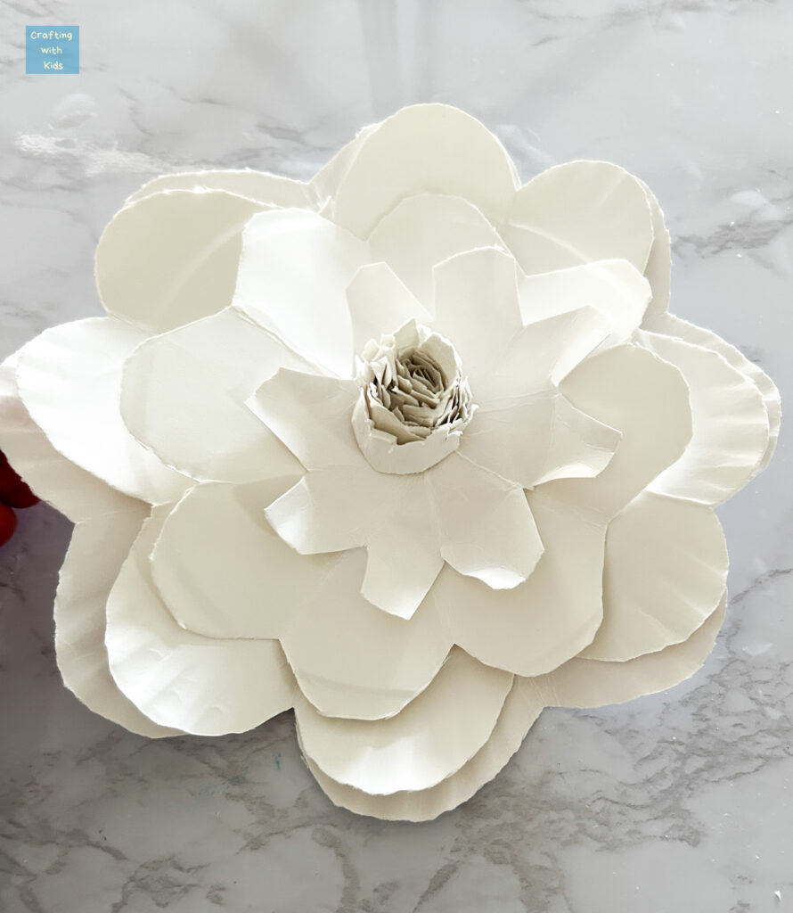 paper plate flowers