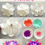 paper plate flowers