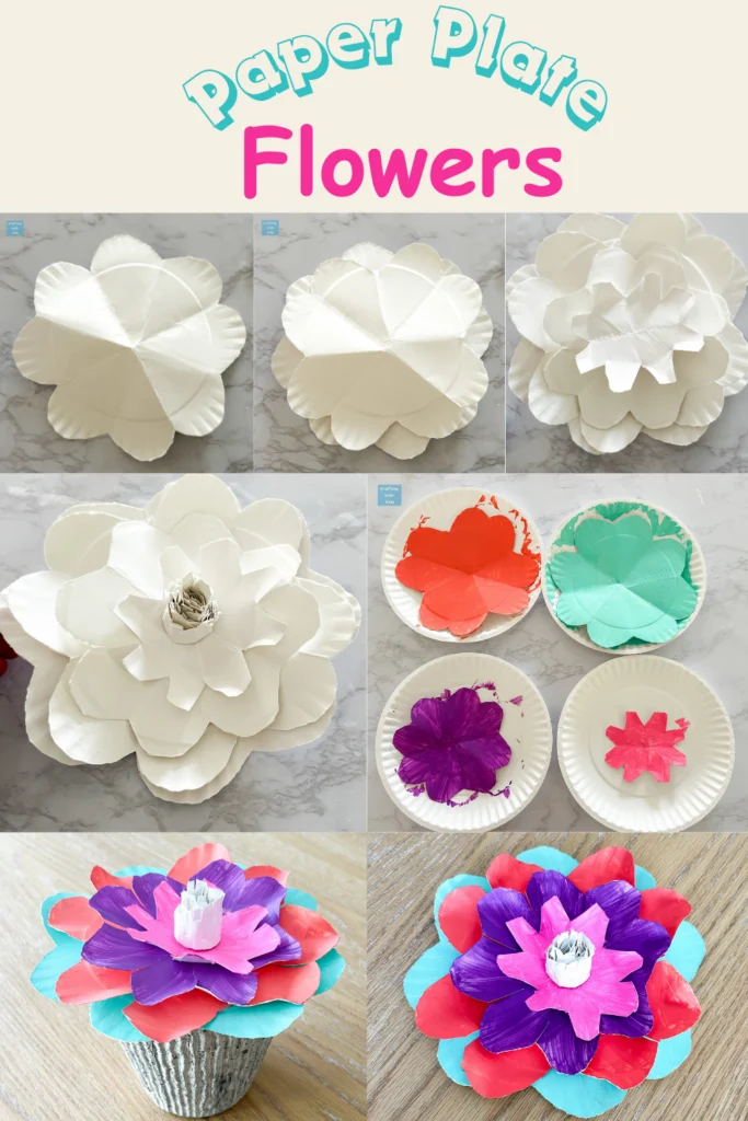 paper plate flowers