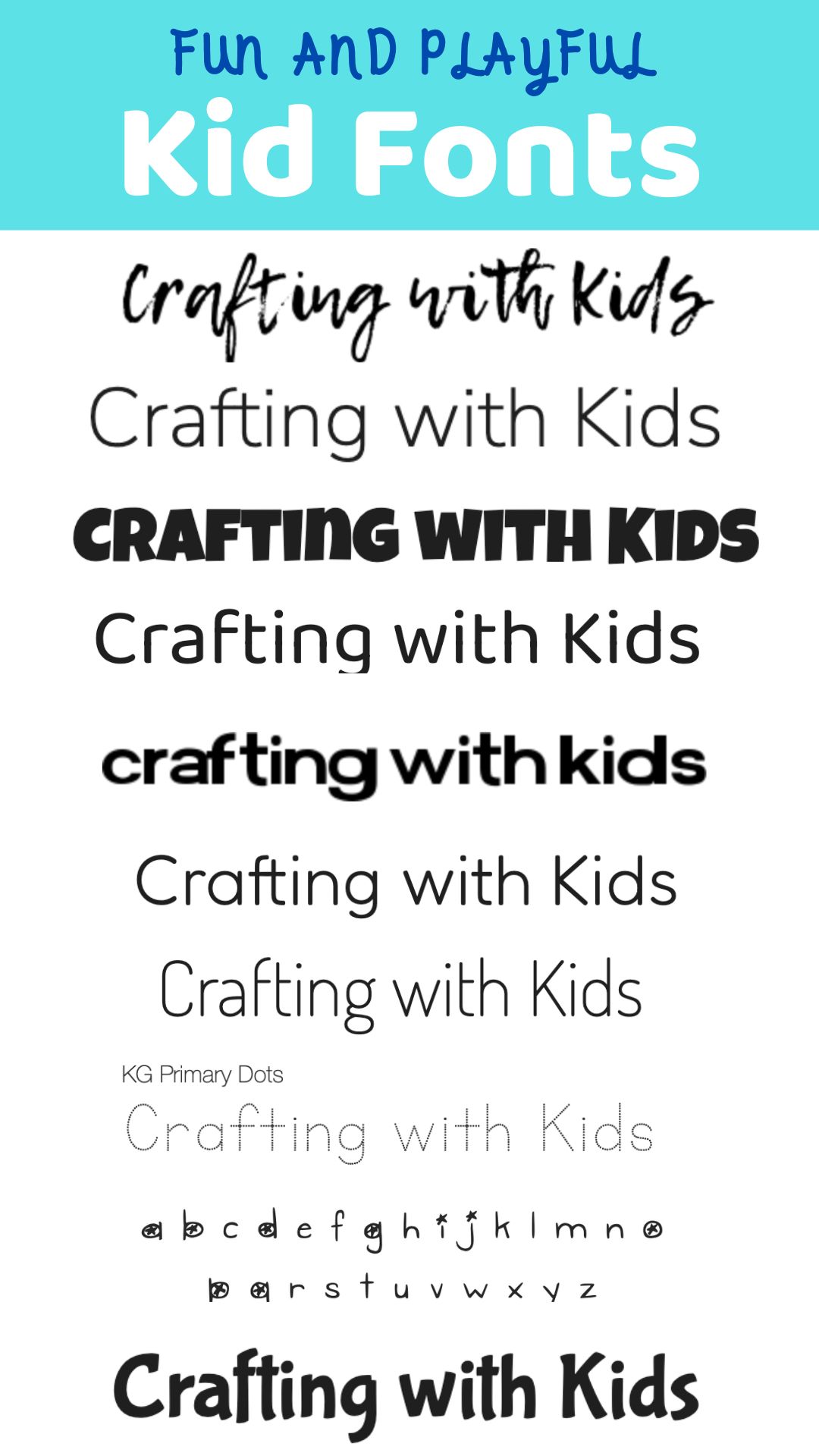kid fonts