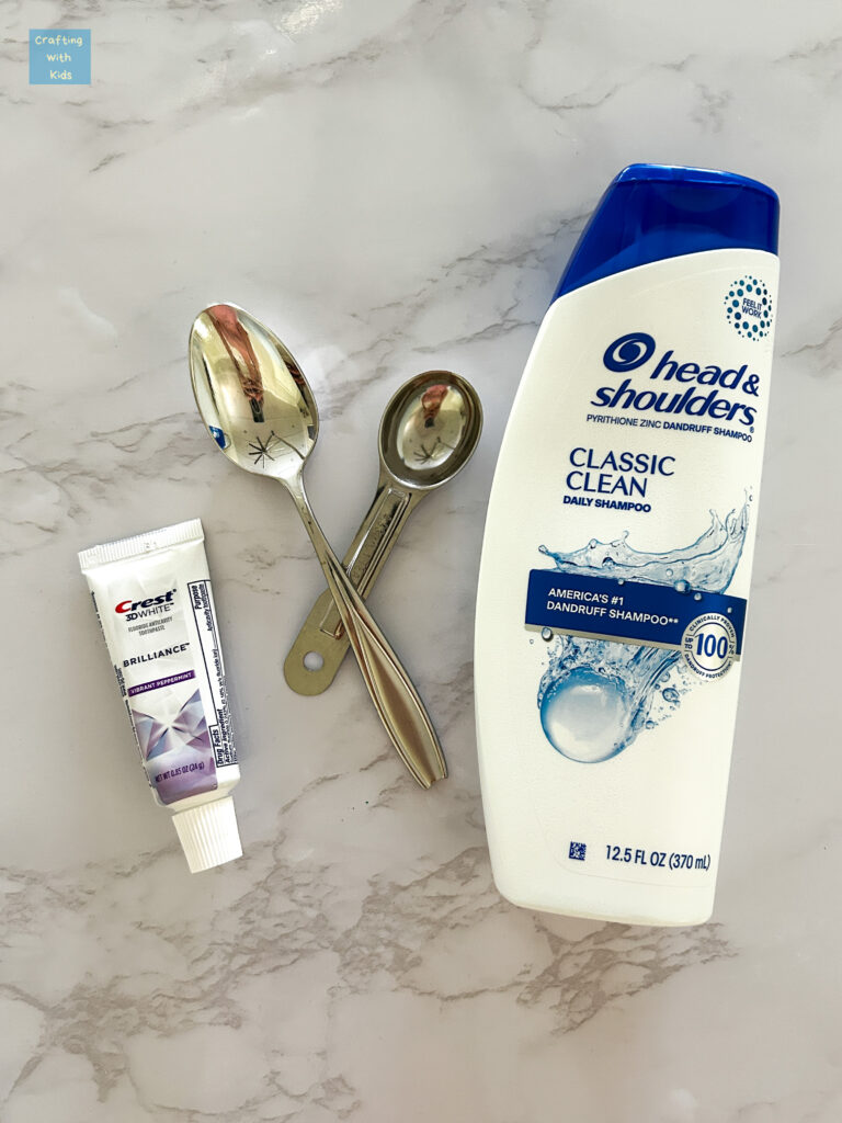 slime with shampoo ingredients
