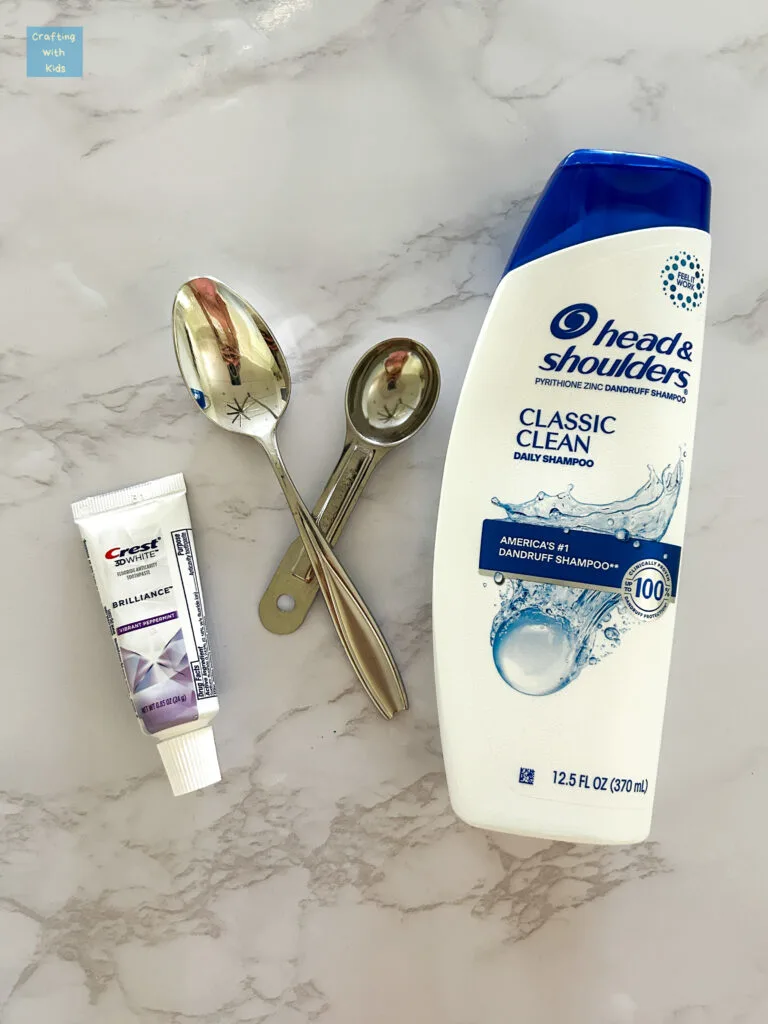 slime with shampoo ingredients