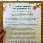 50 Would you Rather fall questions for kids
