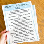 math trivia free printable Questions
