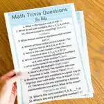 math trivia free printable Questions
