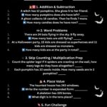 2nd grade math worksheets halloween