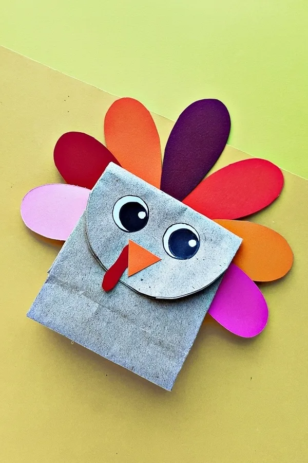 Image for Super Cute Paper Bag Turkey Craft