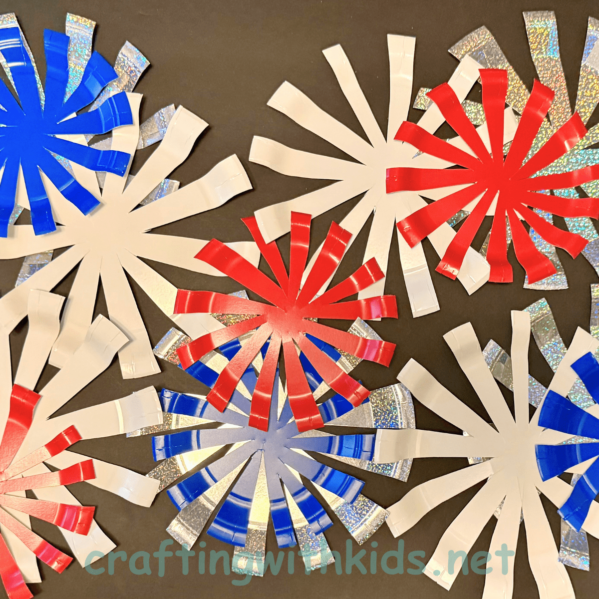 4th of July Cut plate fireworks