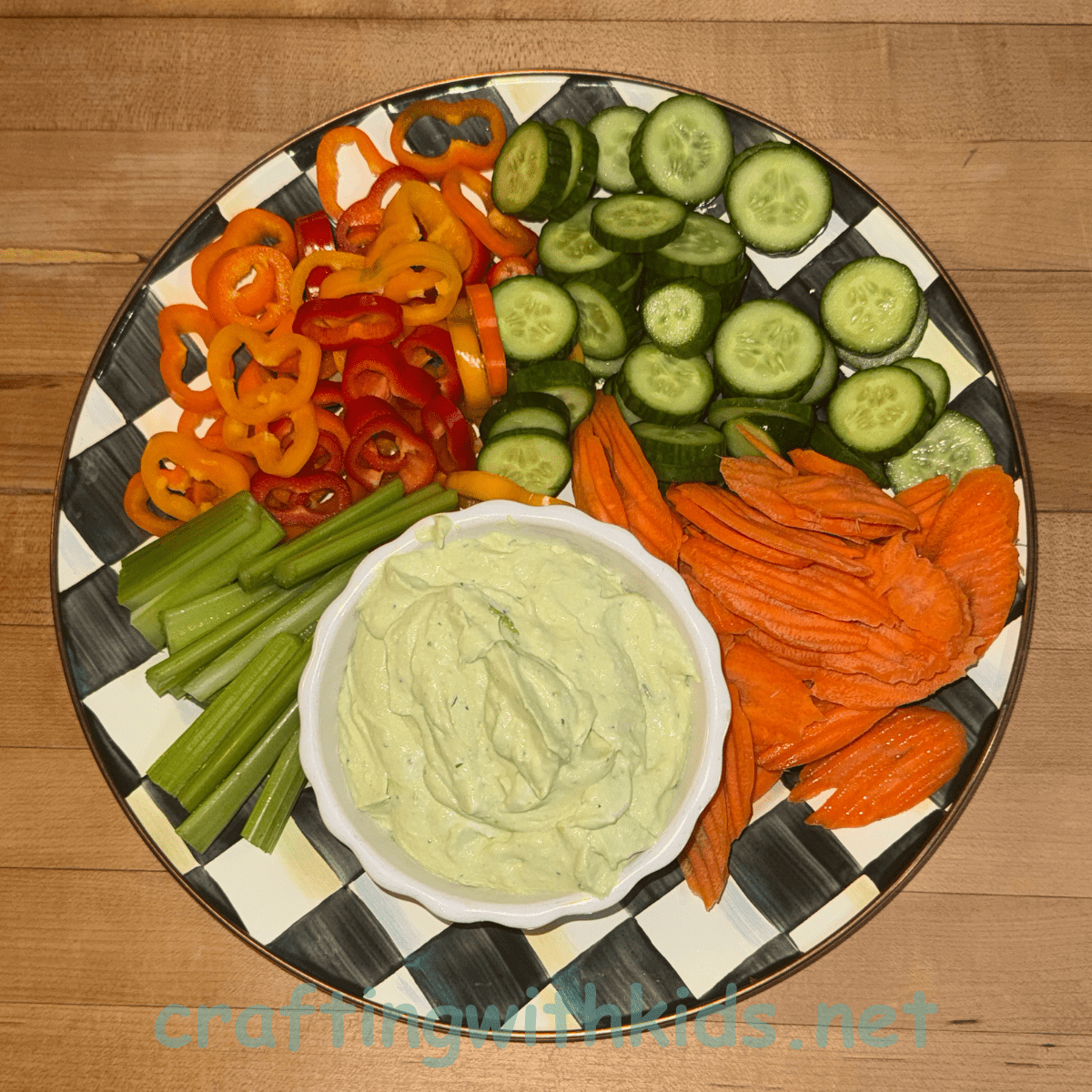 Avocado Ranch Dip and Mini Veggies